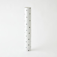 Studio A Spotted Tube Vase - White w - Black Spots - Lg