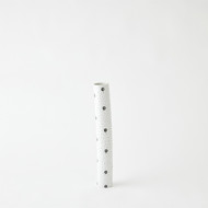 Studio A Spotted Tube Vase - White w - Black Spots - Sm