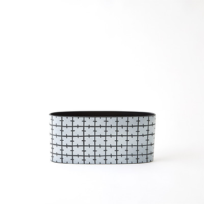 Studio A Stitch Vase - Matte Black - Wide