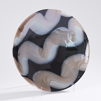 Studio A Swoon Charger - Black - Beige