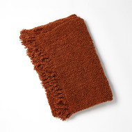 Studio A Textured Boucle Throw - Rust