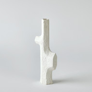 Studio A Tiered Trunk Vase - Matte White - Sm