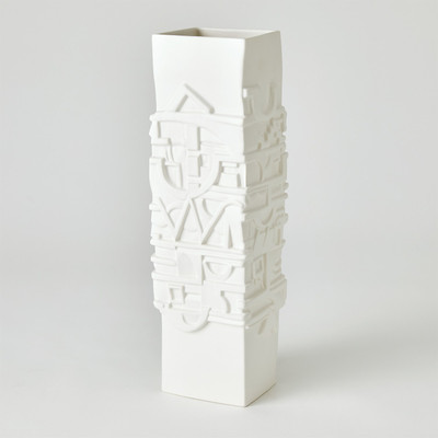 Studio A Totem Vase - Matte White