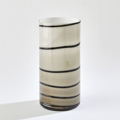 Studio A Twirl Vase - Amber - White - Lg