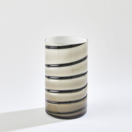 Studio A Twirl Vase - Amber - White - Sm