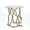 Studio A Twistwood Side Table - Antique Brass