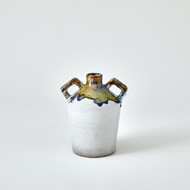 Studio A Volcan Handled Jar - Grey - Reactive Green - Sm