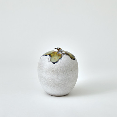 Studio A Volcan Vase - Grey - Reactive Green