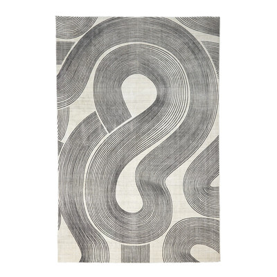Studio A Wander Rug - Cream - Charcoal - 9 x 12