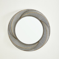 Studio A Whip Wire Mirror - Iron - Braised Brass