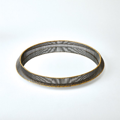 Studio A Whipped Wire Tray - Mirror - Lg