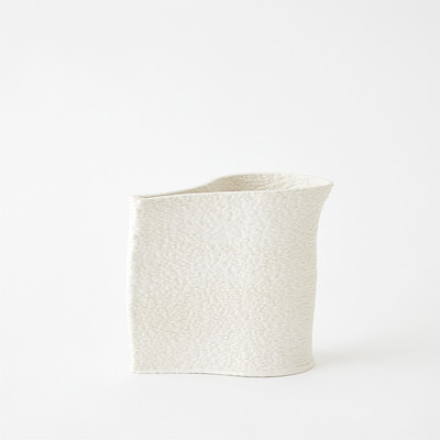 Studio A Windy Vase - Matte White - Med