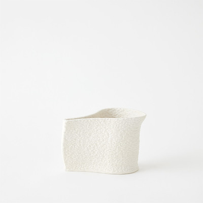 Studio A Windy Vase - Matte White - Sm