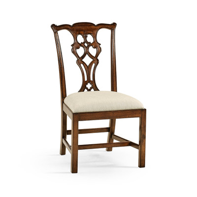 Jonathan Charles Buckingham Chippendale Mahogany Side Chair