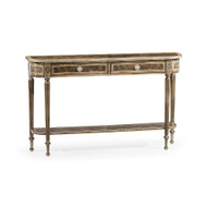 Jonathan Charles Buckingham Classic Regency Style Bleached Mahogany Console Table