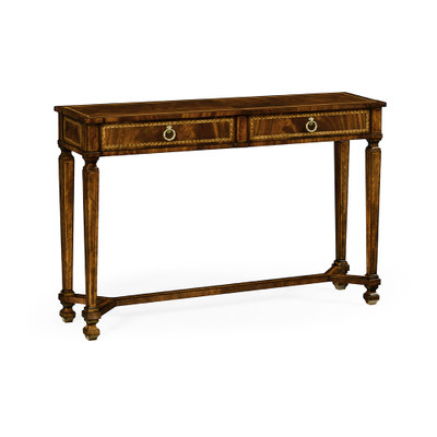 Jonathan Charles Buckingham Empire Mahogany Console Table