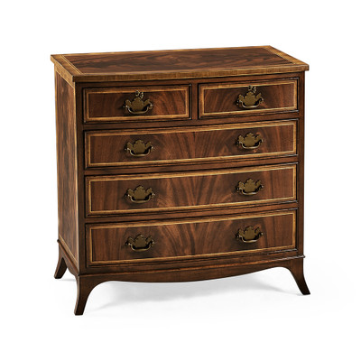 Jonathan Charles Buckingham Mahogany Bedside Chest of Drawers