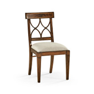 Jonathan Charles Buckingham Regency Mahogany Curved Back Side Chair
