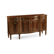 Jonathan Charles Buckingham Serpentine Mahogany Credenza