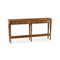 Jonathan Charles Casual Accents Country Walnut 4 Drawer Console Table