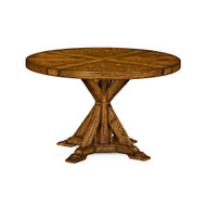 Jonathan Charles Casual Accents Country Walnut Round Wood Dining Table