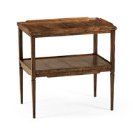 Jonathan Charles Casual Accents Country Walnut Side Table
