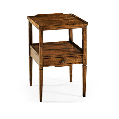 Jonathan Charles Casual Accents Country Walnut Square End Table
