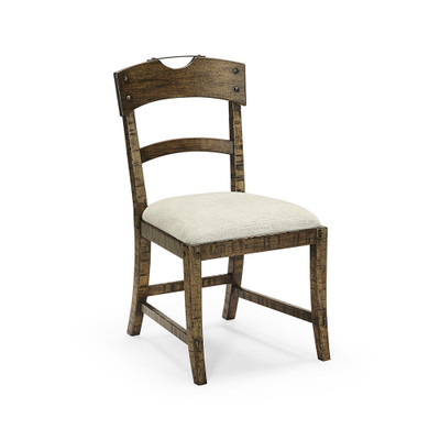 Jonathan Charles Casual Accents Dark Driftwood Planked Side Chair