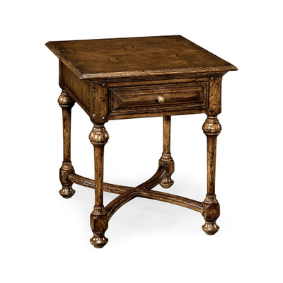 Jonathan Charles Casual Accents Elizabethan Dark Oak Square Side Table