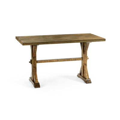 Jonathan Charles Casual Accents Medium Driftwood Dining Table 54"