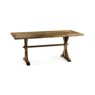 Jonathan Charles Casual Accents Medium Driftwood Dining Table 72"