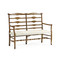 Jonathan Charles Casual Accents Medium Driftwood Ladderback Bench, Uph