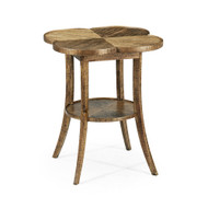 Jonathan Charles Casual Accents Medium Driftwood Quatrefoil Accent Table