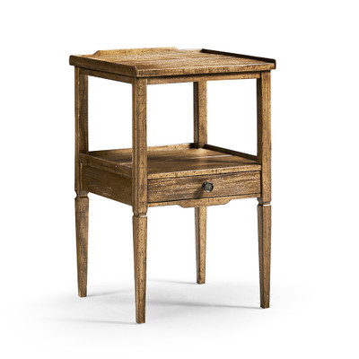 Jonathan Charles Casual Accents Medium Driftwood Square End Table