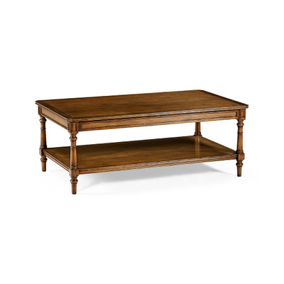 Jonathan Charles Casual Accents Victorian Style Walnut Cocktail Table