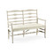 Jonathan Charles Casual Accents Whitewash Ladderback Bench, Uph