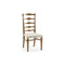 Jonathan Charles Casually Country Pompano Ladderback Accent Side Chair, Upholstered in Shambala