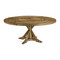 Jonathan Charles Casually Country Round 72" Solid Wood Dining Table in Medium Driftwood