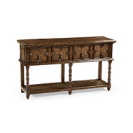 Jonathan Charles Country Farmhouse Tudor Style Dark Oak Buffet