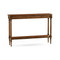 Jonathan Charles Curated Narrow Dark Walnut Console Table