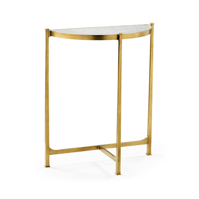 Jonathan Charles Luxe Small Half Moon Console Table