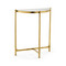 Jonathan Charles Luxe Small Half Moon Console Table
