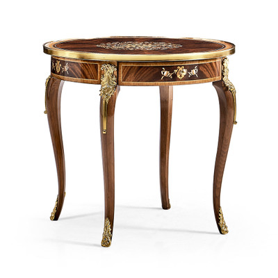 Jonathan Charles Mahogany & Pearl Accent Table