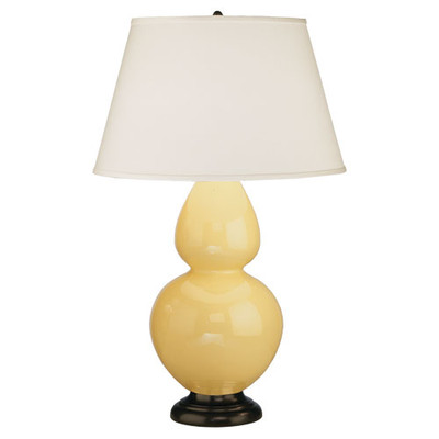 Double Gourd Table Lamp - Deep Patina Bronze - Butter