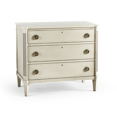 Jonathan Charles Timeless Aeon Swedish Drawer Chest in London Mist - Small