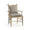 Jonathan Charles Timeless Doppler Ladderback Arm Chair in Stripped Brown Chestnut