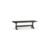 Jonathan Charles Timeless Epoch Trestle Dining Table in Ebonized Oak