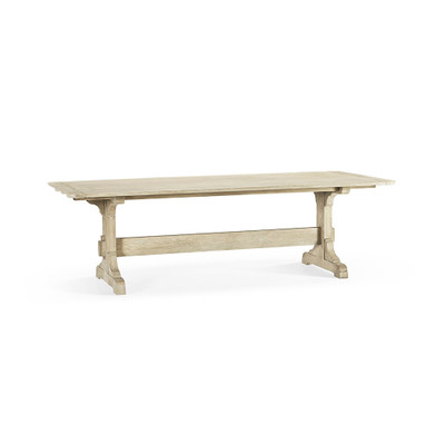 Jonathan Charles Timeless Epoch Trestle Dining Table in Stripped Oak