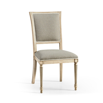 Jonathan Charles Timeless Flare Uph. Side Chair Flared Top in Bleached Walnut