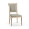 Jonathan Charles Timeless Flare Uph. Side Chair Flared Top in Bleached Walnut
